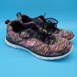 Skechers Women’s Sneakers Size 9 Flex Appeal Lite-Weight Flex Sole Shoes 12453